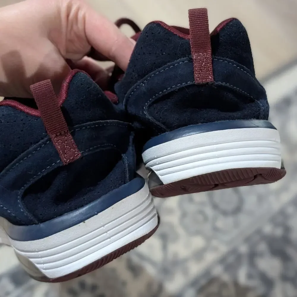 DC | Heathrow IA SE Leather Sneakers Navy Casual Skate Shoes | Women's Size 8